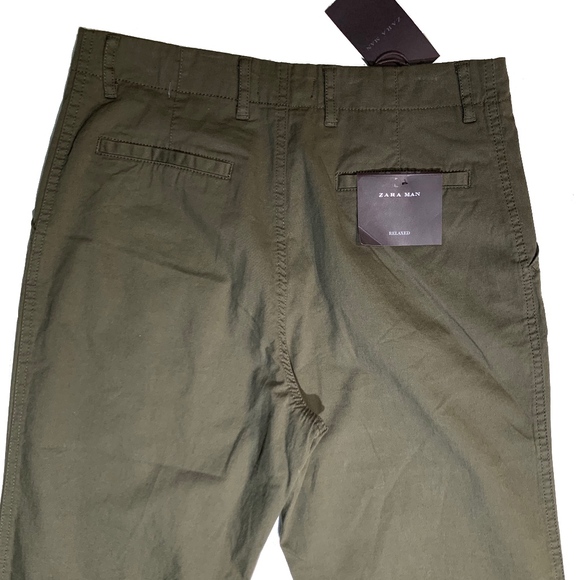 Zara Man Relaxed Fit Chinos.  NWT.  Size 30/31 - Picture 4 of 7